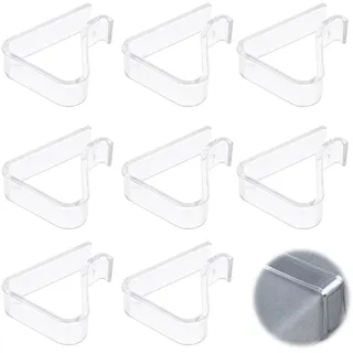 8 Stück Tischdeckenklammern,Transparent Tischklammern,Outdoor Tischtuchklammern,Kunststoff Tischdecken Klammern,Geeignet für Picknicks,Partys,Hochzeiten,Abendessen zum Befestigen von Tischdecken.