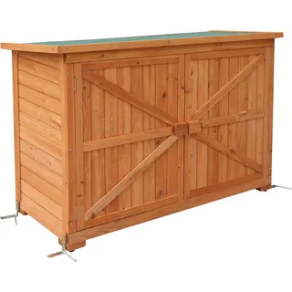 M MCombo Gartenschrank 1280 1280 x 80 x 180 cm Braun