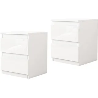 Hti-Living Nachtschrank Kenji 33 x 32 x 41 cm Weiß