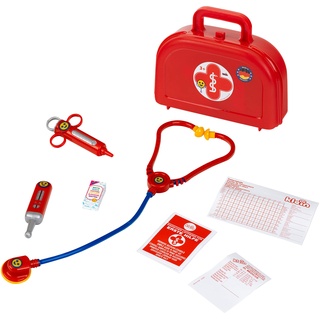 Theo Klein 4420 Doktorkoffer | Mit Stethoskop, Spritze, Thermometer u.v.m. | Robuster Koffer mit praktischem Griff | Maße: 21 cm x 6,3 cm x 17 cm | Spielzeug für Kinder ab 3 Jahren