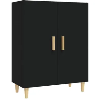 vidaXL Sideboard Kommode Anrichte Schrank Beistellschrank Mehrzweckschrank Standschrank Wohnzimmer Flur Schwarz 70x34x90cm Holzwerkstoff