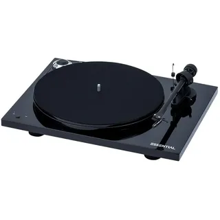 Pro-Ject Essential III SB, Audiophiler „Best Buy“ Plattenspieler mit elektronischer Geschwindigkeitsumschaltung (Schwarz)