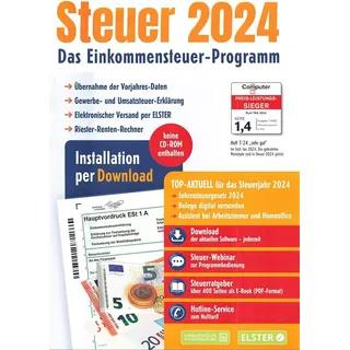 Aldi Steuer-Software 2024 für die Einkommensteuererklärung 2024 NEU – Per Email