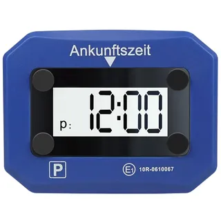 Logilink Digitale elektronische Parkuhr Parkscheibe von LogiLink - geprüft durch KBA, mit automatischer Aktivierung, 24-Stunden-, Datum und Uhrzeit-Anzeige und SOS-Licht