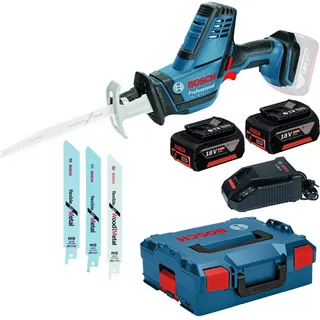 Bosch GSA 18 V-LI C Professional inkl. 2 x 5 Ah + L-Boxx