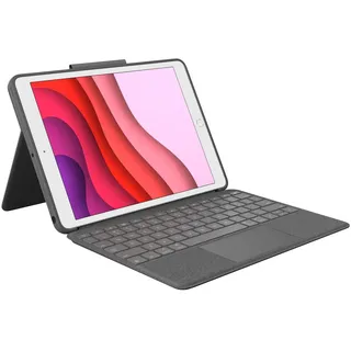 Logitech Combo Touch Tablet-Tastatur für iPad 7.Generation grau