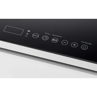 Tarrington House Induktionskochplatte IC2020ABS, mit LED-Anzeige, 31 x 38 x 4,5 cm, 220-240 V, schwarz