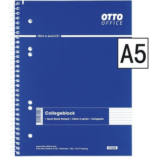Otto Office Collegeblock blau 14.8 cm x 21 cm