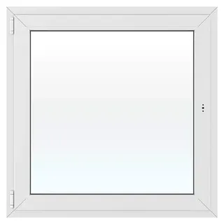 Solid Elements Kunststofffenster New Basic  (100 x 100 cm, Verglasung: 2-fach, DIN Anschlag: Links, Weiß)