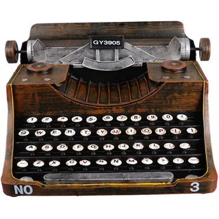 MAGICLULU Vintage Schreibmaschine Deko Aus Eisen Retro Antike Mechanische Schreibmaschinenmodell FüR Wohnzimmer BüRo Bar Fotorequisite