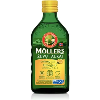 Moller's Fish Oil OMEGA-3 -LEMON- Baby Children Adults