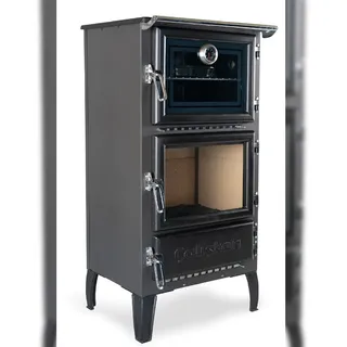 caliskan Kaminofen Holzherd Modell 306 mit Backfach+Herdplatte