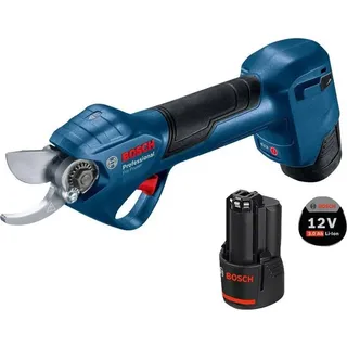Bosch Pro Pruner Professional Akku Astschere 12 V ( 06019K1021 ) + 2x Akku 3,0 Ah + Ladegerät -