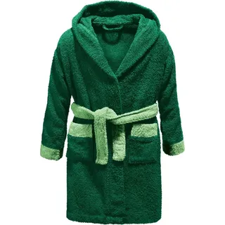 Erwin Müller Kinder-Bademantel mit Kapuze Dino grün | Gr.: 110/116