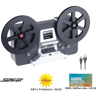 Somikon Filmscanner: HD-XL-Film-Scanner & -Digitalisierer für Super 8 & 8 mm, bis 7'-Rollen (Filmdigitalisierer, Schmalfilm Scanner, Filmdigitalisierung)