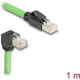 DeLock RJ45 Netzwerkkabel Cat.6A Stecker zu unten gewinkelt SF/UTP 80895