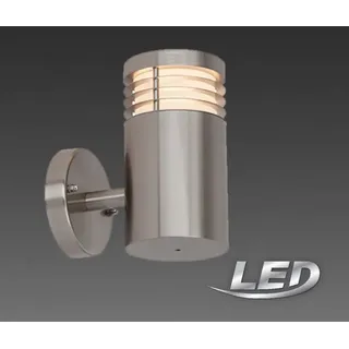 AEG Lampe  Außenwandleuchte LED Nickel-Matt, Edelstahl, 1-flammig AEG280022
