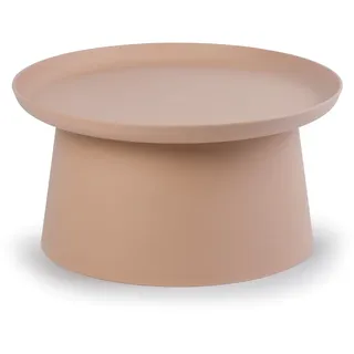 Kunststoff-Kaffeetisch FUNGO, Durchmesser 70 cm, ziegelrot