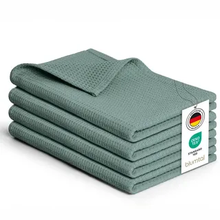 Blumtal Geschirrtücher, Grün, Textil, Quadratisch, 30x30 cm, Kochen, Geschirrtücher & Schürzen, Geschirrtücher