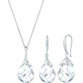 Elli Schmuckset Silber / transparent