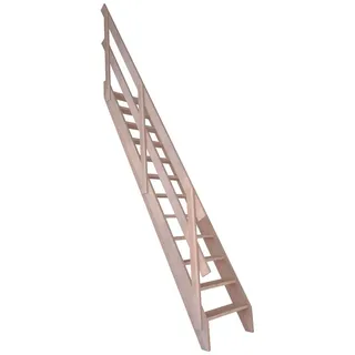 starwood treppen Raumspartreppe 60 cm Holz 12 Stufen max. Geschosshöhe 279,5 cm braun