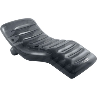 Intex Cool grey Lounge - (grau, 191x99cm) mit Getränkehalter Poolsessel aufblasbar Poolsitz