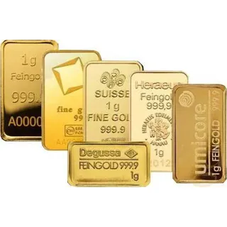 1 Gramm Goldbarren