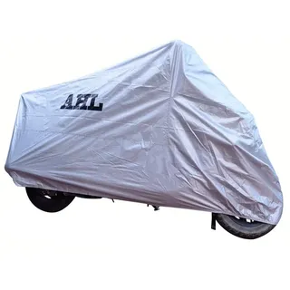 AHL Motorradgarage Abdeckung Faltgarage Cover Regenschutz Wasserdicht Staubdicht Jede Jahreszeit (XL,Silber)