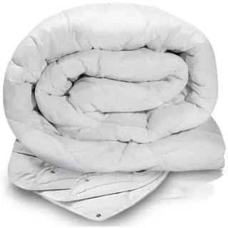 Feluna Kamelhaardecke 4-Jahreszeiten Duo 135x200cm) - Weiß