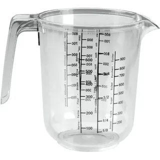 Metaltex Messbecher 1000 ml Kunststoff Transparent Klar