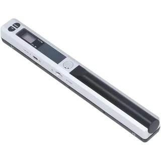 Tragbarer Scanner, 900 DPI Hand-Bildscanner mit Aufbewahrungstasche, Scanstab-Fotoscanner für A4-Dokumente, Bilder, Seiten, Texte (Silver)