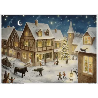 Richard Sellmer Verlag Adventskalender Weihnachtsabend im Dorf