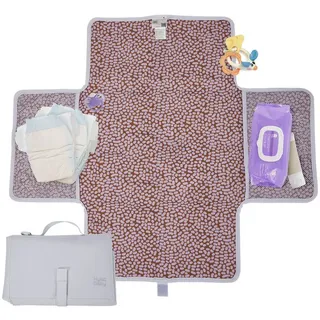 Hylat Baby Wickelunterlage – Faltbare & Abwaschbare Wickelmatte für Unterwegs – Leichte, Tragbare, mit Taschen & Klettverschluss – Hygienische Wickelunterlage für Kinderwagen & öffentliche Toiletten