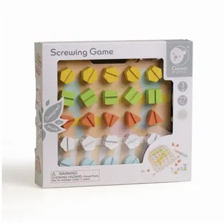 Classic World Holzplatte mit Schrauben