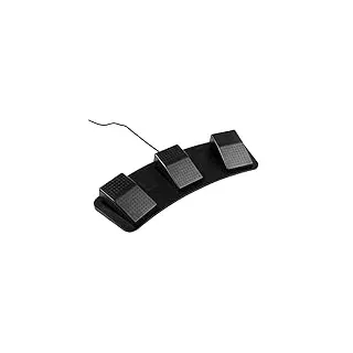 SENECESLI USB Dreifach Fuß-Pedal Schalter, Kunden Spezifische Programmier Bare Tastatur Maus Hotkey Fuß Pedal für den Gewinn für Linux, Fuß Pedal Seite Turner für Gaming Office