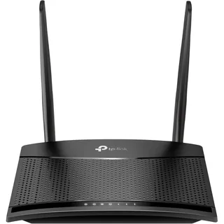 TP-Link TL-MR100 LTE Router, 4G Router unterstützt SIM Karten, 4G Cat4 bis zu 150 Mbit/s, WLAN 2.4GHz N300, 2x 100 Mbps Ports, Plug and Play, bis zu 32 Geräte, Kindersicherung, Gast-Netzwerk