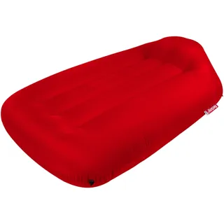 Fatboy Lamzac L Aufblasbares Luftmatratze - 195 x 112 x 50 cm - Rot | Luftbett, Keine Luftpumpe Nötig, Indoor & Outdoor Inflatable Mattress, Wasser, & Schmutzabweisendes Sofa, Polyester