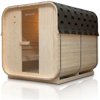 Artsauna Fasssauna Nolvik XL inkl. 8 kW Ofen + Zubehör