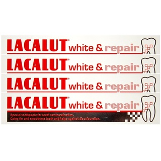 4x LACALUT white & repair Zahncreme 75 ml PZN: 04387912 Spezialzahncreme Zahnpasta