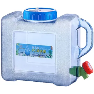 Kaxenig Wasserkanister 5L/8 L Wasserbehälter Mit Hahn, Camping Wasserkanister, Wasserkanister Mit Hahn Und Schraubdeckel, Tragbarer Wassertank Für Camping, Schule, Picknick, Outdoor