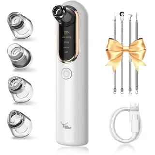 yccu Mitesserentferner Porenreiniger Porensauger 4 Modi Pickelsauger Vakuumsauger zur Gesichtsreinigung Akne Behandlung Mitesser Sauger Hautpflege