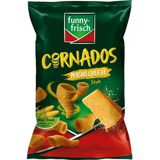Funny-Frisch Chips Cornados Nacho Cheese Style, Maischips, 80g