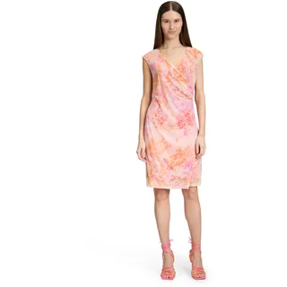 Cartoon Damen Casual-Kleid ohne Arm Orange/Pink 38