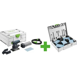 Festool Rutscher RTS 400 REQ-Plus + Schleifmittel Systainer3 Granat SYS-STF