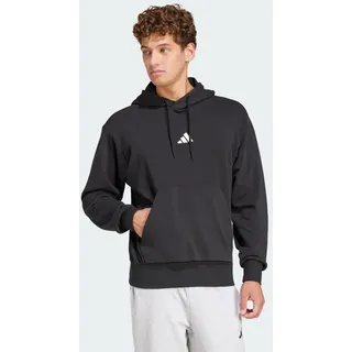 adidas Essentials Feelcozy French Terry Kapuzenpullover Black / White L