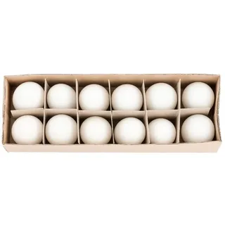 NaDeco Enteneier Natur 12 Stück, ausgeblasen, gereinigt & desinfiziert | Naturbelassene Ostereier | Perfekt zum Basteln, Bemalen & Aufhängen | Deko-Ostereier Set für Osterdeko & DIY Frühlingsdekoᅠ