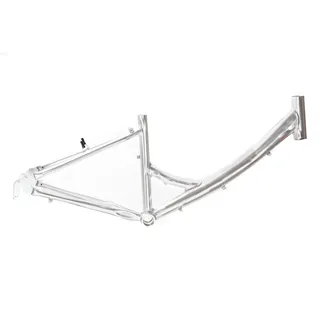 Non-Branded Fahrradrahmen 24 Zoll Alu Kinder City Fahrrad Rahmen Mädchen silberfarben