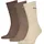 Tennissocken 3er Braun 35-38