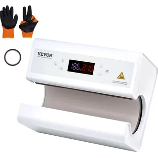 Vevor automatische Hitzepresse, Tassen Hitzepresse für 325 bis 887 ml Sublimationsbecher, Tumbler-Presse mit Klebeband und Handschuh, Temperatur-