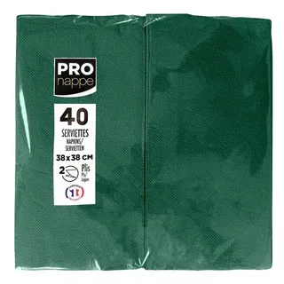 ProNappe Servietten tannengrün 2-lagig 38,0 x 38,0 cm, 40 St.